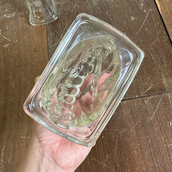 Federal Glass 1940s Clear Glass Horse Head Book End Pair (2 pc) Shelf Decor - Picture 8 of 9